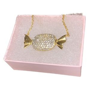 Betsey Johnson Y2K Candy CZ Gold Necklace